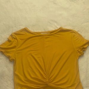 Yellow crop top